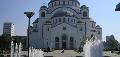 The Temple of St. Sava on Vračar in Belgrade (Serbia)