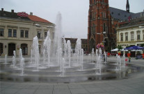 The Ante Starčević Square in Osijek (Croatia)